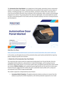 How big is the Automotive Door Panel Market?