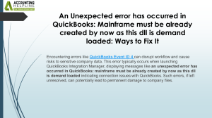 A complete guide to fixing QuickBooks Event ID 4