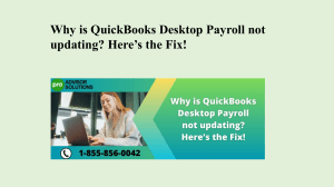 Resolving QuickBooks Desktop Payroll Not Updating Issues