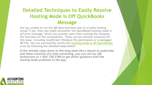 Fix Hosting Mode is Off QuickBooks Easy Steps to Resolve the Issue