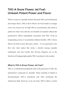 THC-A Snow Flower Jet Fuel  Unleash Potent Power and Flavor