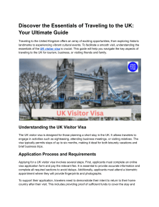 UK Visitor Visa Guide: Essentials for Traveling to the UK