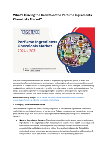 What’s Driving the Growth of the Perfume Ingredients Chemicals Market?