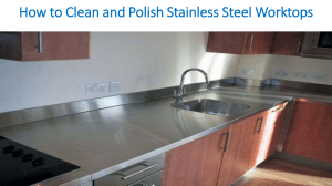 How to Clean and Polish Stainless Steel Worktops