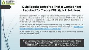 How to fix QuickBooks Missing PDF Issue