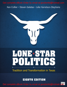 eBook (EPUB) Lone Star Politics. 8e Kenneth Earl Collier, Steven Galatas, Julie Harrelson-Stephens