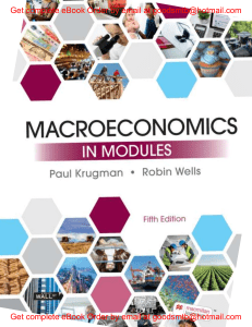 eBook (EPUB) Macroeconomics in Modules 5e Paul Krugman, Robin Wells