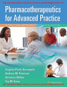 eBook (EPUB) Pharmacotherapeutics for Advanced Practice A Practical Approach 5e Virginia Arcangelo, Andrew Peterson, Veronica Wilbur, Tep Kang