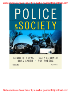 eBook (EPUB) Police & Society 8e Kenneth Novak, Gary Cordner, Brad Smith, Roy Roberg