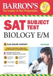 READING SAT Subject Test Biology E M with Online Tests Barron s Test Prep 