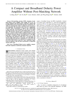 A Compact and Broadband Doherty Power Amplifier Without Post-Matching Network