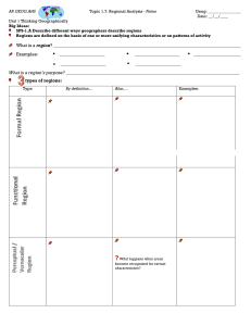 region notes