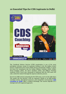 10 Essential Tips for CDS Aspirants in Delhi (1)