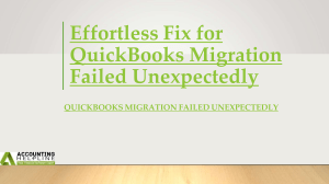 Troubleshooting QuickBooks Migration Failed Unexpectedly Issue