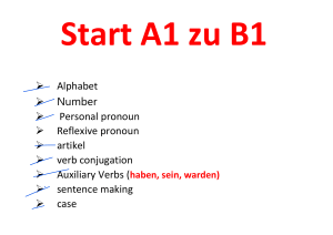 Start A1 zu B1