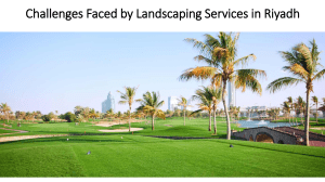 Challenges Faced by Landscaping Services in Riyadh