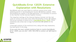 An Effective Method to Troubleshoot QuickBooks Error 12029