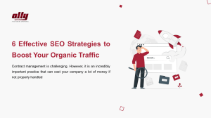 6 Effective SEO Strategies to Boost Your Organic Traffic