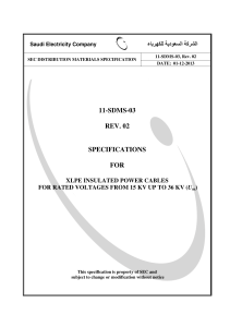 11-SDMS-03 Rev02 XLPE MV POWER CABLES
