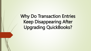 Entries Keep Disappearing After Upgrading QuickBooks? Here's How to Fix It