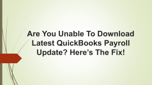 Unable to Download Latest QuickBooks Payroll Updates? Solutions to Resolve the Issue