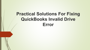 QuickBooks Invalid Drive Error: How to Fix it Step-by-Step