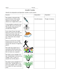 Scientific Variables Worksheet