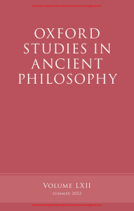 EBook For  Oxford Studies in Ancient Philosophy, 1st Edition By Victor Caston , Rachana Kamtekar