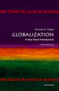 EBook For  Globalization A Very Short Introduction 6th Edition By Manfred  Steger