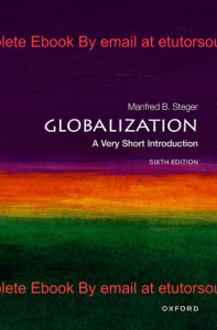 EBook For  Globalization A Very Short Introduction 1st Edition By Manfred  Steger