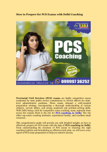 How to Prepare for PCS Exams with Delhi Coaching