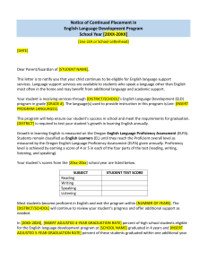 Notice of Continued Student EL Placement (1)