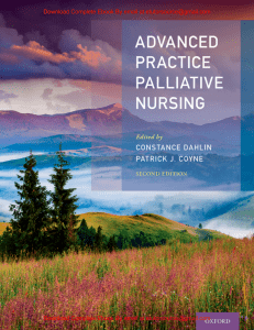 EBook For Advanced Practice Palliative Nursing 1st Edition  By Constance Dahlin, Patrick Coyne