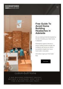 Custom Built Homes Adelaide