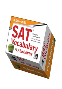 BEST BOOK McGraw Hill s SAT Vocabulary Flashcards