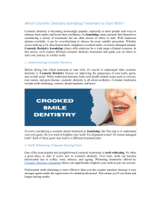 Cosmetic Dentistry Joondalup Treatment