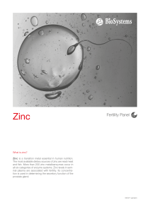 Zinc Fertility Panel Test Information