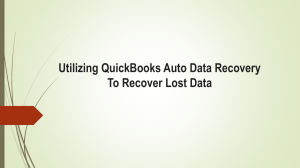 QuickBooks Auto Data Recovery: How It Works and Why You Need It