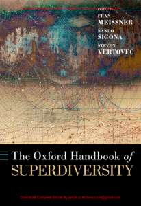 EBook For  The Oxford Handbook of Superdiversity 1st Edition By Fran Meissner , Nando Sigona ,Steven Vertovec