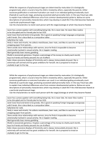 Freud: Fixation sheet