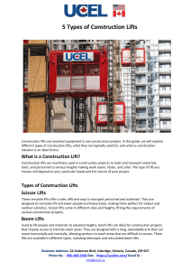 5 Types of Construction Lifts