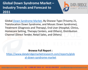 Down Syndrome Market