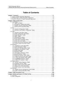 GSM BSS Network Planning Parameters Data Configuration Manual