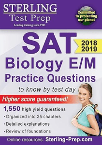 BEST BOOK Sterling Test Prep SAT Biology E M Practice Questions High Yield SAT Biology E M 