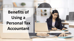 Benefits of Using a Personal Tax Accountant