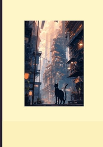 REVIEW Anime Composition Notebook Cat Series Cyberpunk Afternoon  Lined College Ruled 