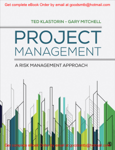 eBook (EPUB) Project Management A Risk-Management Approach 1e Ted Klastorin, Gary Mitchell