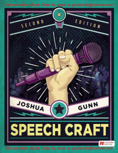 eBook (EPUB) Speech Craft 2e Joshua Gunn