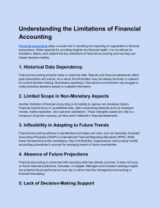 Understanding the Limitations of Financial Accounting