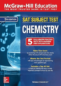 READING McGraw Hill Education SAT Subject Test Chemistry Fifth Edition